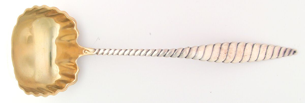 Oval Twist (Sterling, 1880) Solid Soup Ladle by Whiting Manf Co-1