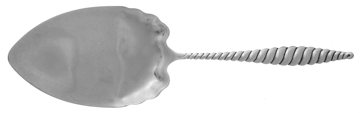 Oval Twist (Sterling, 1880) Large Solid Pie Knife by Whiting Manf Co-1