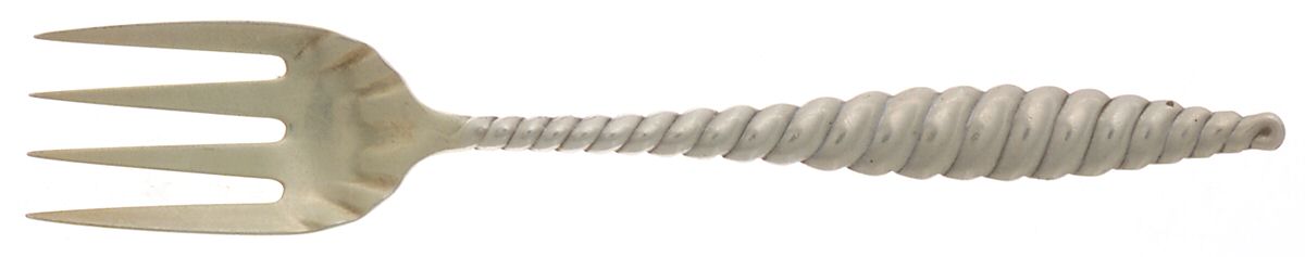 Oval Twist (Sterling, 1880) Large Ramekin Fork by Whiting Manf Co-1
