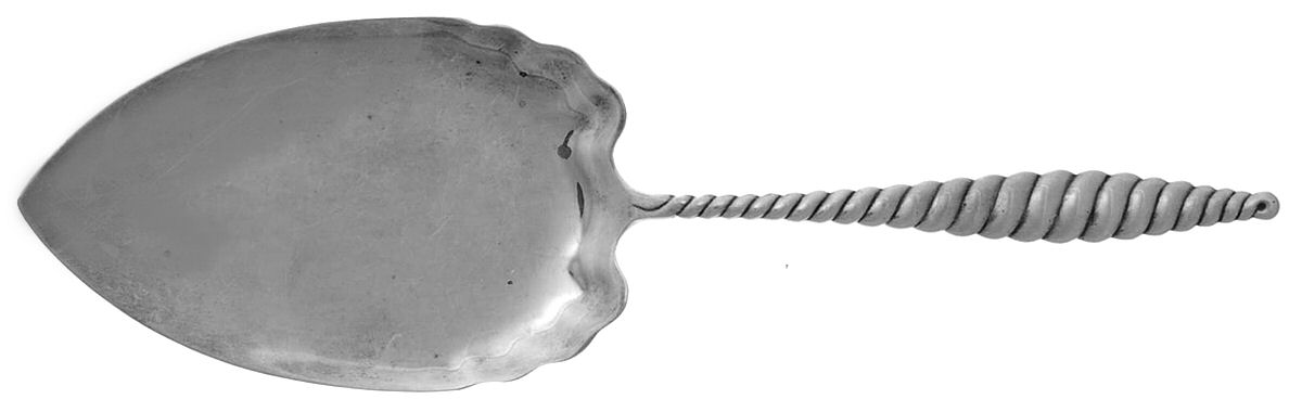 Oval Twist (Sterling, 1880) Large Solid Pie Knife by Whiting Manf Co-1