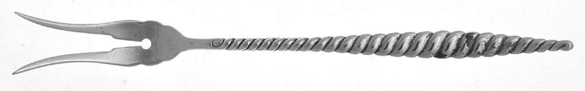 Oval Twist (Sterling, 1880) Two-Tine Butter Pick by Whiting Manf Co-1
