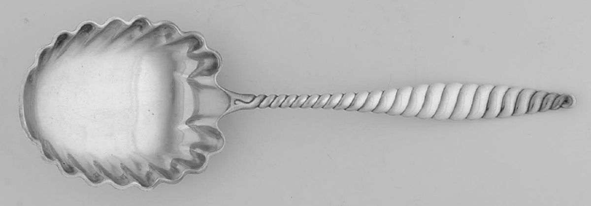 Oval Twist (Sterling, 1880) Large Solid Berry/Casserole Spoon by Whiting Manf Co-1