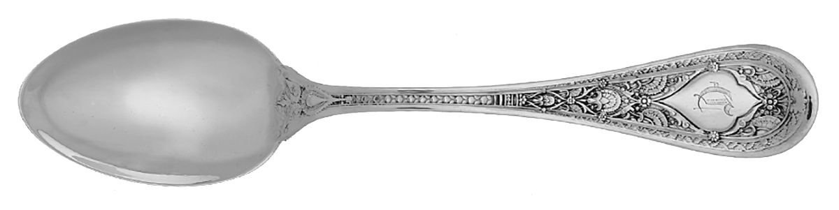 Persian (Sterling, 1880) Monogram Teaspoon by Whiting Manf Co-1