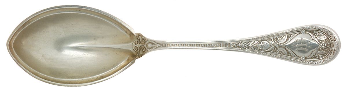 Persian (Sterling, 1880) Large Jelly Spoon by Whiting Manf Co-1