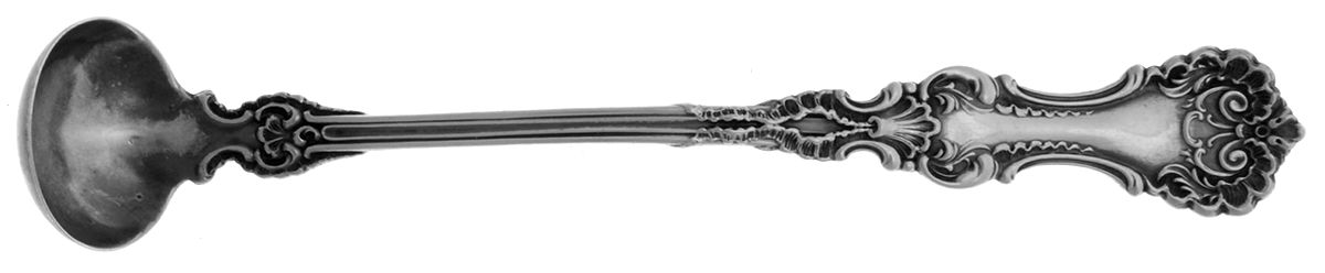 Pompadour (Sterling, 1895-1898) Mustard Spoon by Whiting Manf Co-1