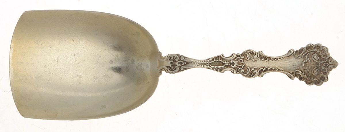 Pompadour (Sterling, 1895-1898) Caddy Scoop by Whiting Manf Co-1