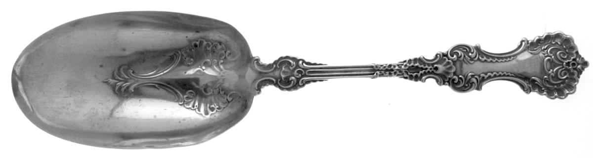 Pompadour (Sterling, 1895-1898) Solid Salad Serving Spoon by Whiting Manf Co-1