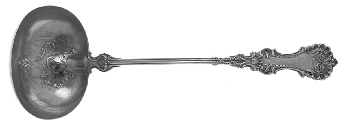 Pompadour (Sterling, 1895-1898) Small Solid Soup Ladle by Whiting Manf Co-1