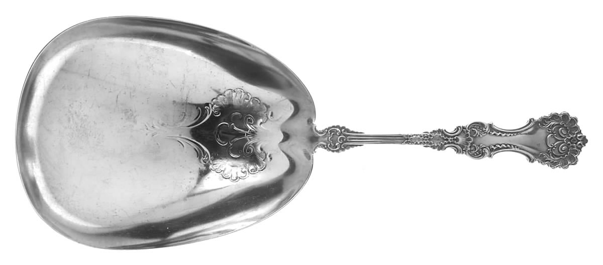 Pompadour (Sterling, 1895-1898) Cracker Spoon by Whiting Manf Co-1