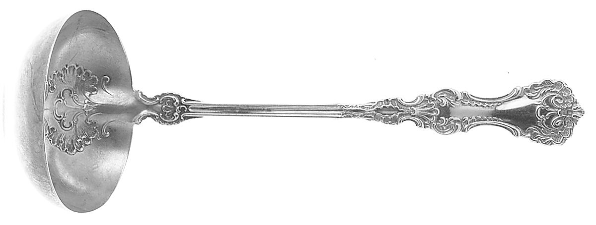 Pompadour (Sterling, 1895-1898) Solid Piece Cream Ladle by Whiting Manf Co-1