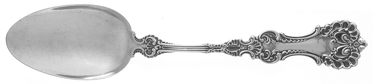 Pompadour (Sterling, 1895-1898) Dessert/Oval Soup Spoon by Whiting Manf Co-1