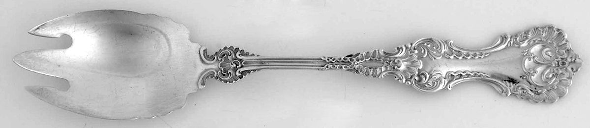 Pompadour (Sterling, 1895-1898) Ice Cream Fork by Whiting Manf Co-1