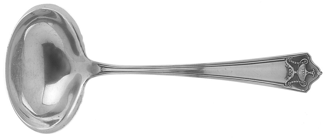 Pompeian (Sterling, 1913) Solid Gravy Ladle by Whiting Manf Co-1