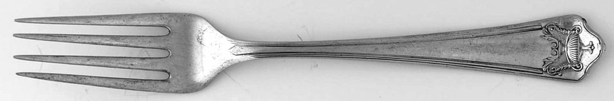 Pompeian (Sterling, 1913) Solid Youth Tea Fork by Whiting Manf Co-1