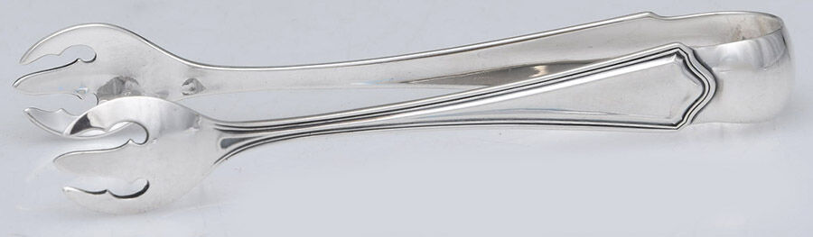 Portland (Sterling, 1913-1914, No Monograms) Small Sugar Tongs by Whiting Manf Co-1