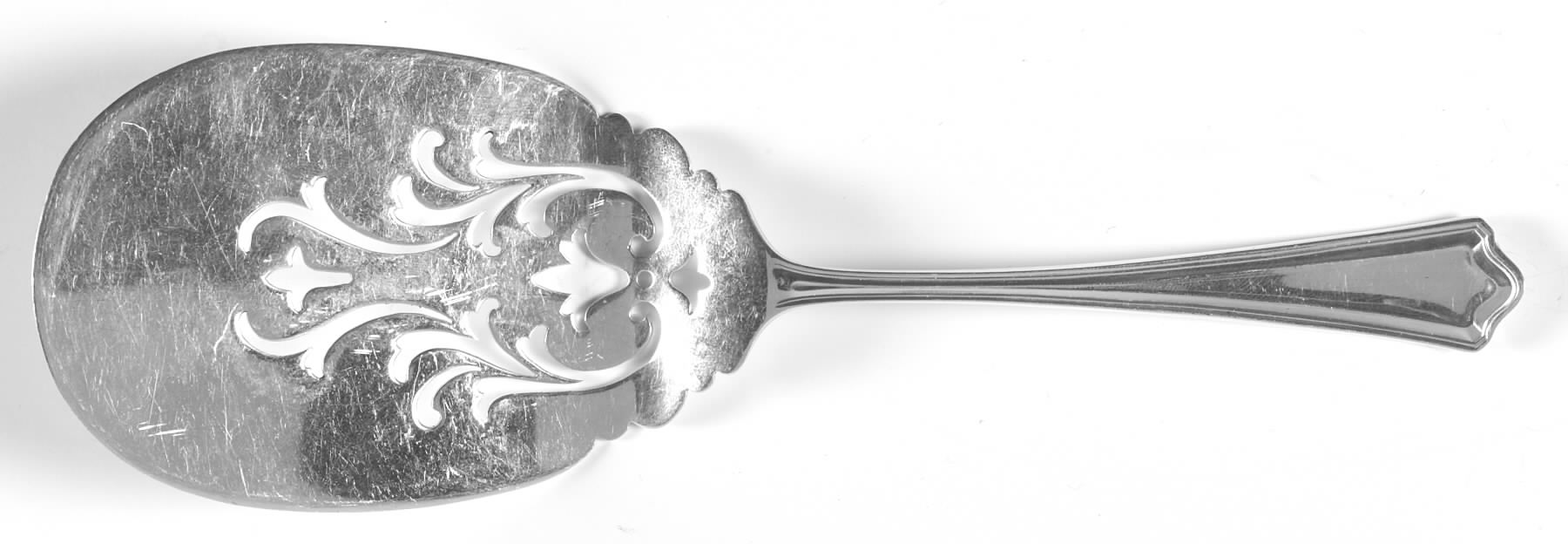 Portland (Sterling, 1913-1914, No Monograms) Solid Pierced Egg Server by Whiting Manf Co-1