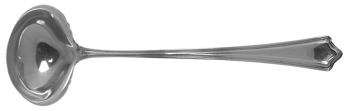 Portland (Sterling, 1913-1914, No Monograms) Solid Piece Cream Ladle by Whiting Manf Co-1