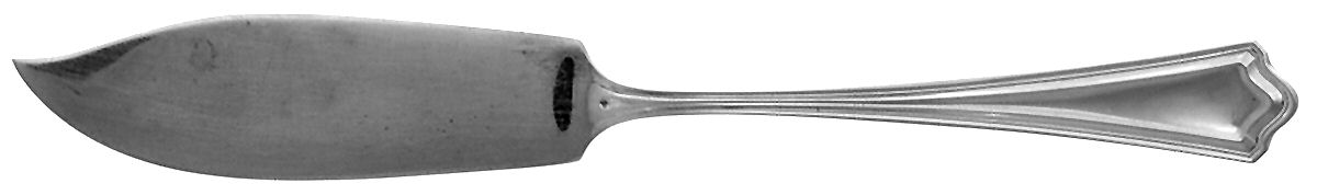 Portland (Sterling, 1913-1914, No Monograms) Flat Handle Master Butter Knife by Whiting Manf Co-1