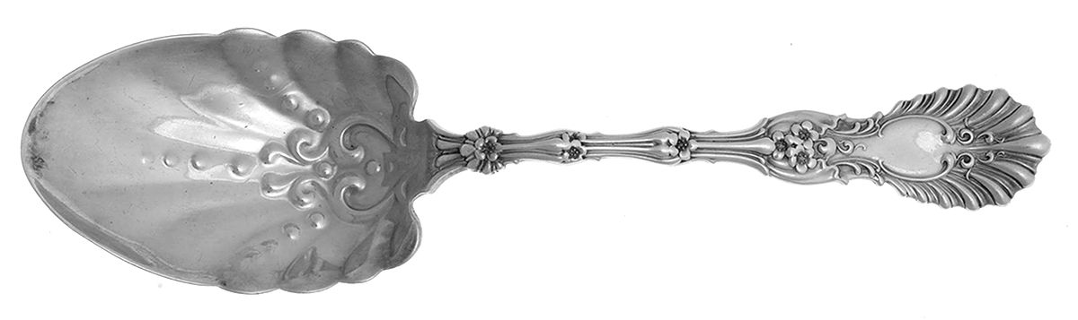 Radiant (Sterling, 1895) Solid Salad Serving Spoon by Whiting Manf Co-1