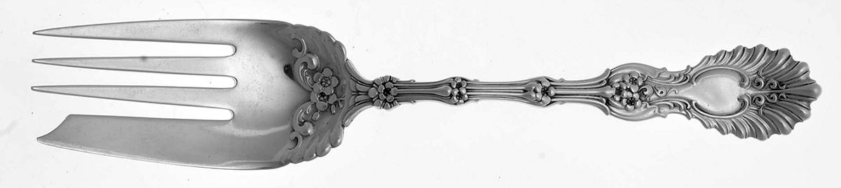 Radiant (Sterling, 1895) Individual Solid Fish Fork by Whiting Manf Co-1