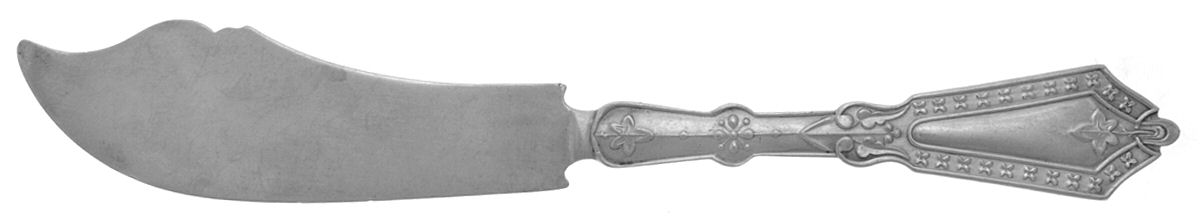 Rosette (Sterling, 1890) Flat Handle Master Butter Knife by Whiting Manf Co-1