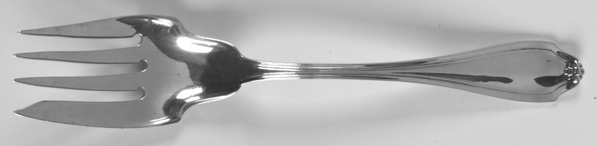 Stratford (Sterling, 1910) Medium Solid Cold Meat Serving Fork by Whiting Manf Co-1