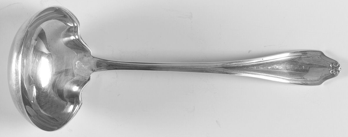 Stratford (Sterling, 1910) Small Gravy Ladle, Solid Piece by Whiting Manf Co-1