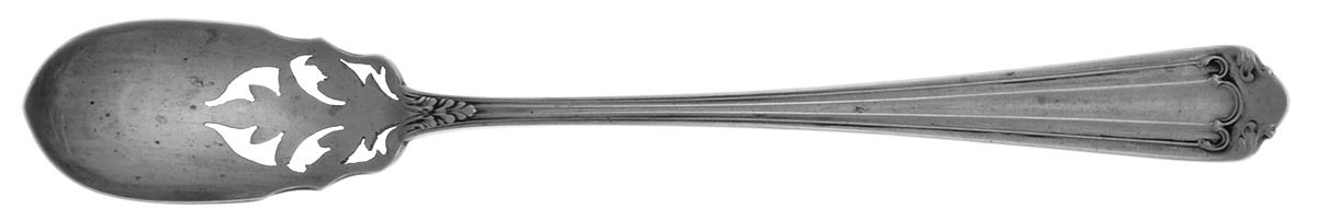 Stuart (Sterling, 1912) Pierced Bowl Short Handle Olive Spoon by Whiting Manf Co-1