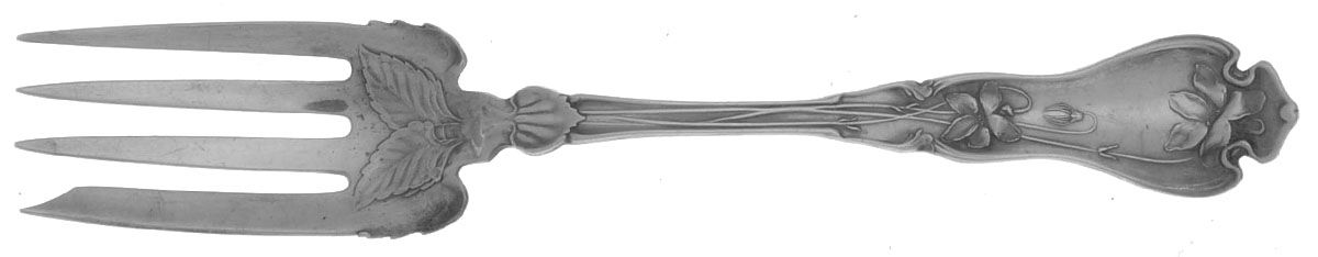 Violet (Sterling, 1905) Individual Salad Fork by Whiting Manf Co-1
