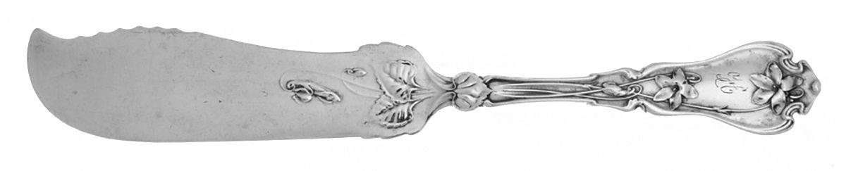 Violet (Sterling, 1905) Individual Solid Fish Knife by Whiting Manf Co-1