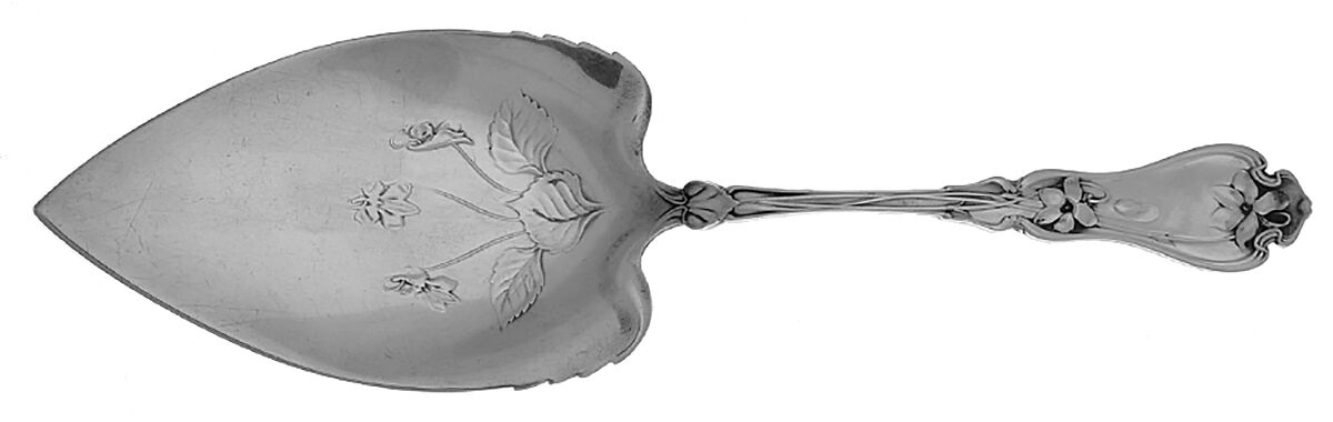 Violet (Sterling, 1905) Large Solid Pie Knife by Whiting Manf Co-1