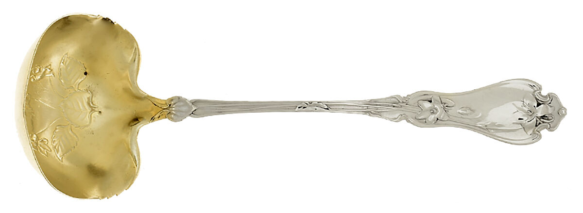 Violet (Sterling, 1905) Solid Piece Cream Ladle by Whiting Manf Co-1