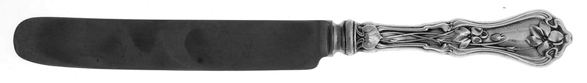 Violet (Sterling, 1905) Blunt Hollow Handle Knife W/Bolster by Whiting Manf Co-1