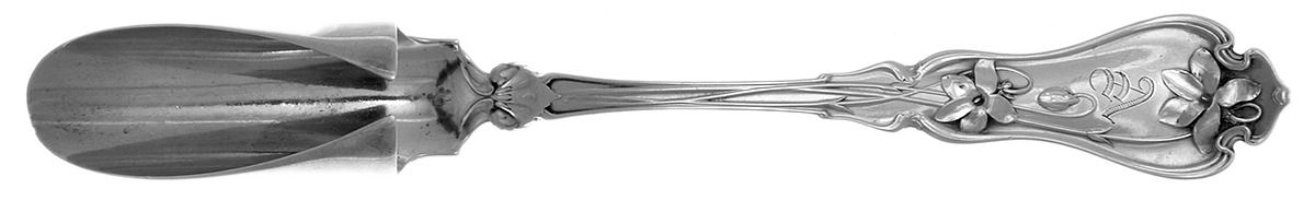 Violet (Sterling, 1905) Solid Large Cheese Scoop by Whiting Manf Co-1