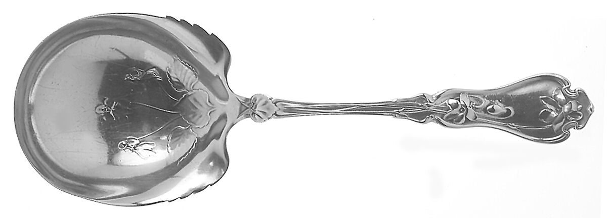 Violet (Sterling, 1905) Preserve Spoon by Whiting Manf Co-1