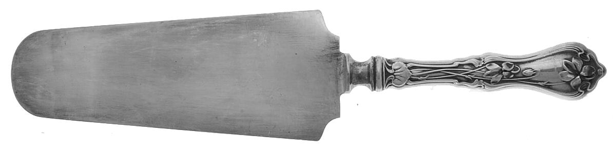Violet (Sterling, 1905) Pie Server with Silverplate Blade by Whiting Manf Co-1