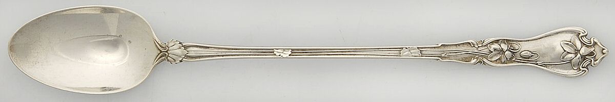 Violet (Sterling, 1905) Iced Tea Spoon by Whiting Manf Co-1