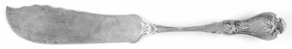 Violet (Sterling, 1905) Flat Handle Master Butter Knife by Whiting Manf Co-1