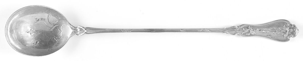 Violet (Sterling, 1905) Long Handle Chocolate Muddler Spoon by Whiting Manf Co-1