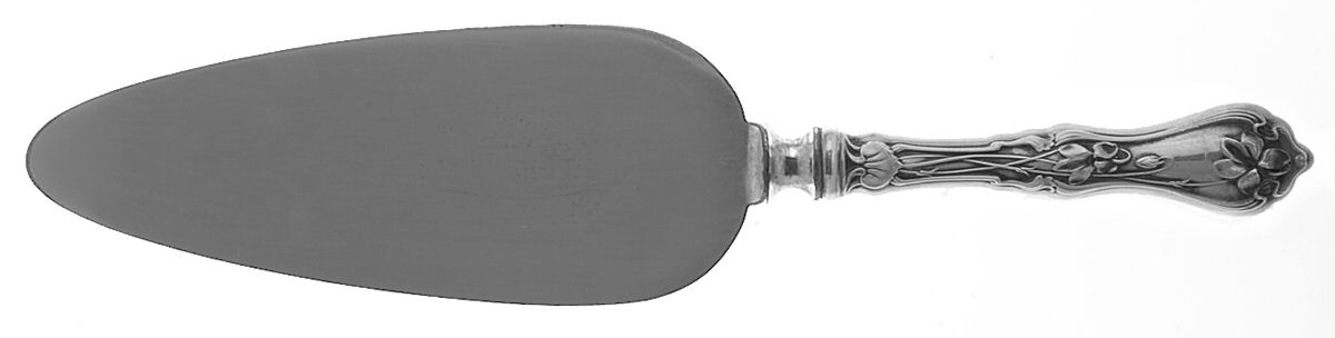 Violet (Sterling, 1905) Pie Server with Silverplate Blade by Whiting Manf Co-1