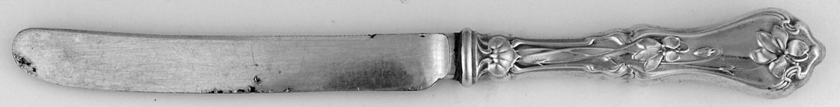 Violet (Sterling, 1905) Orange Knife with Silverplate Blade by Whiting Manf Co-1
