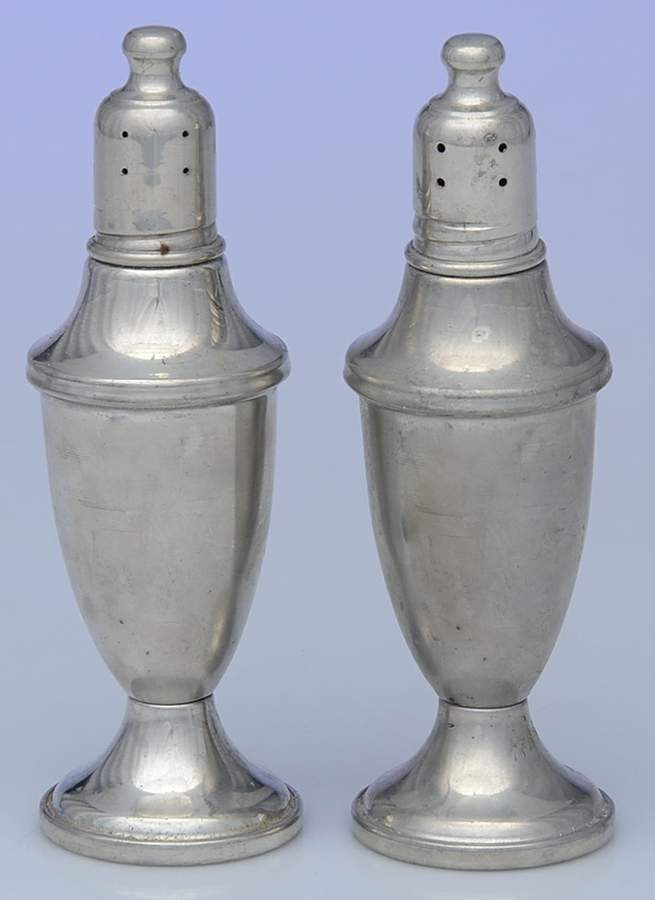 Pewter Hollowware Salt and Pepper Set by Web Silver-1
