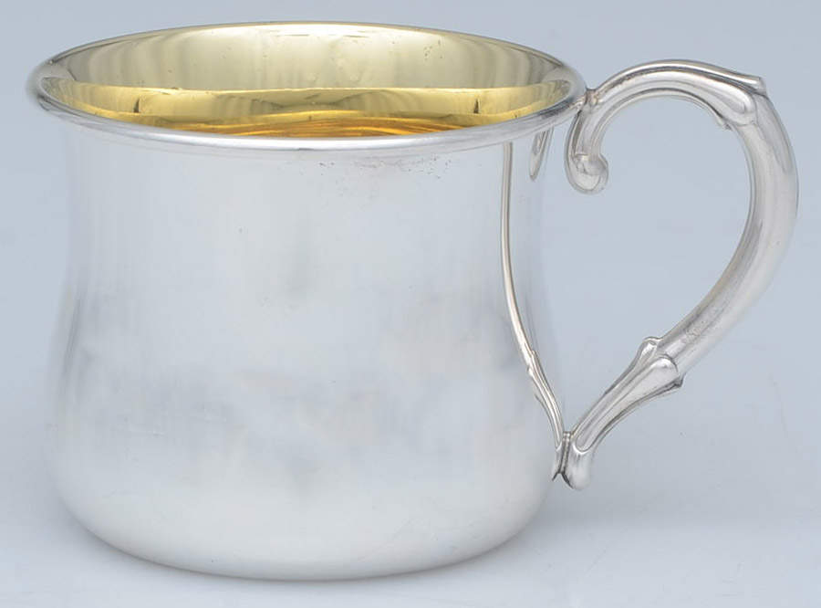 Sterling Hollowware Gold-Lined Baby Cup by Web Silver-1