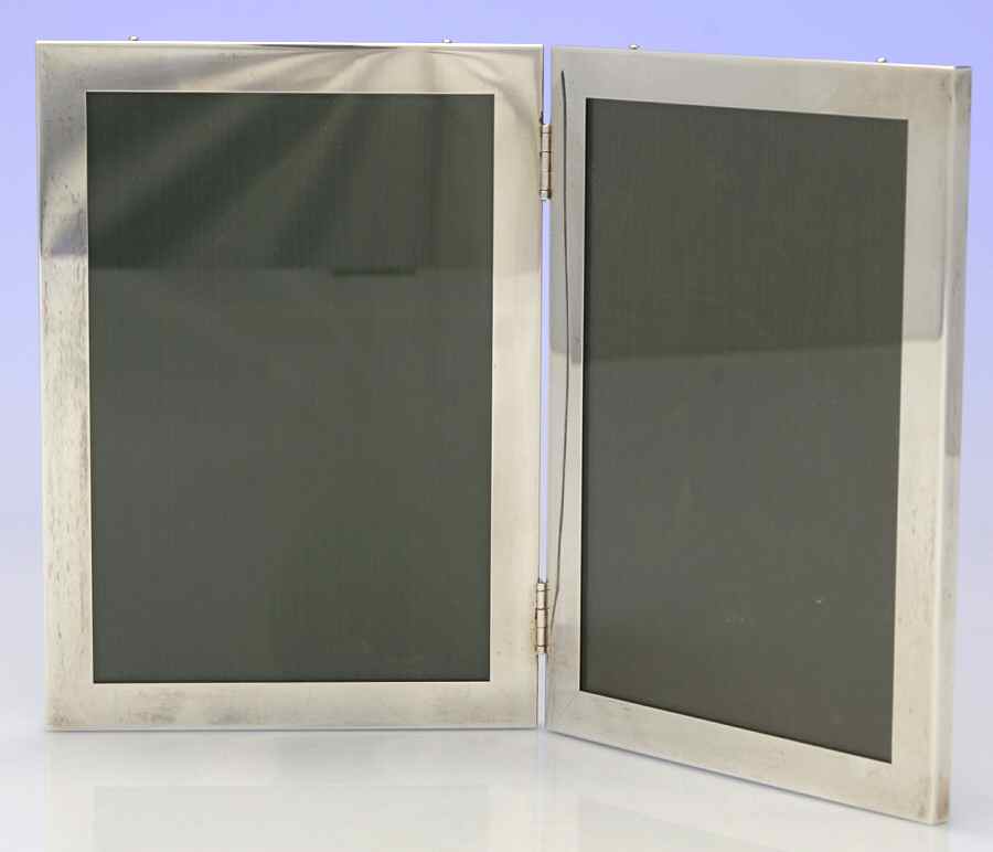 Sterling Hollowware Double Frame Holds 4"X 6" by Web Silver-1