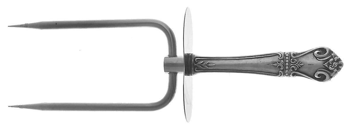 WEB3 (Sterling) Large Joint/Roast Holder Fork by Web Silver-1