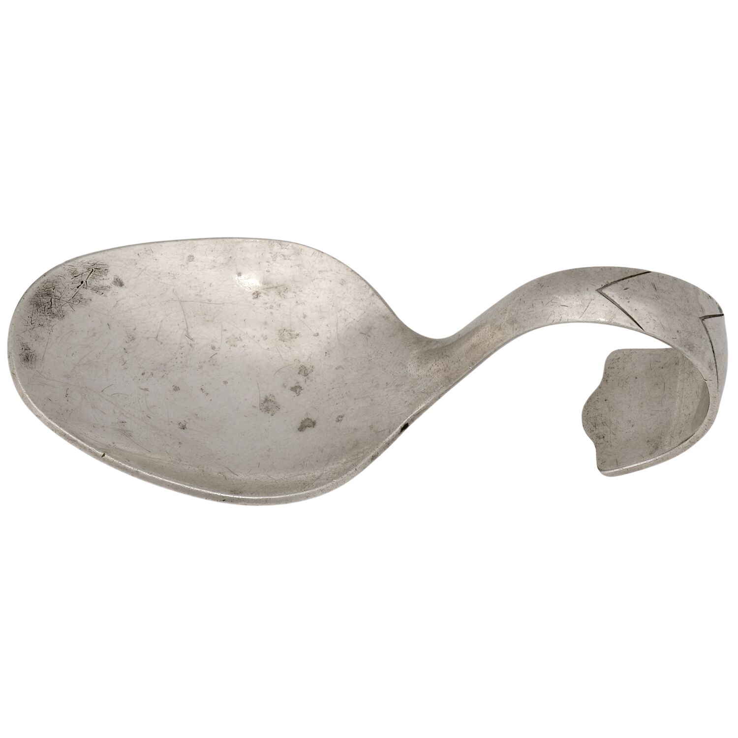 WEB4 (STERLING) Curved Handle Baby Spoon by Web Silver-1