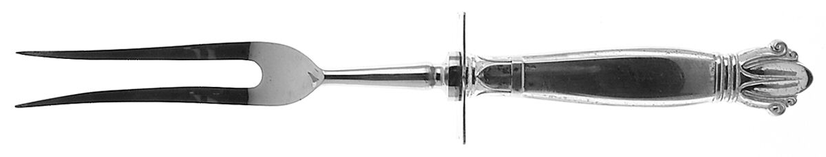 WEB5 (STERLING) Small Steak Carving Fork with Stainless Prongs by Web Silver-1