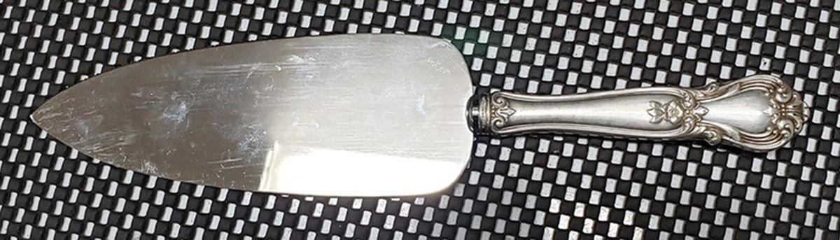 Ancestry (Sterling, 1940) Pie Server with Stainless Blade by Weidlich Silver-1