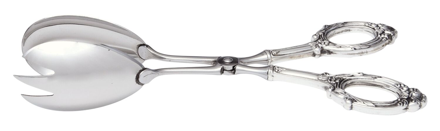 Ancestry (Sterling, 1940) Sterling Handle Stainless Tong Salad Tongs by Weidlich Silver-1