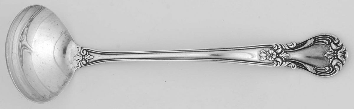 Ancestry (Sterling, 1940) Solid Piece Cream Ladle by Weidlich Silver-1